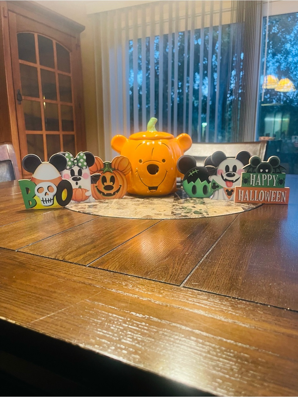 Halloween Winnie the Pooh Pumpkin Candy Jar - Orange